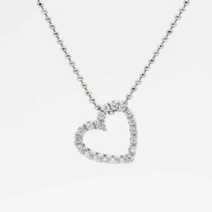 Open Heart Pendant Necklace