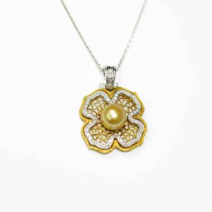 Flower Medallion Necklace